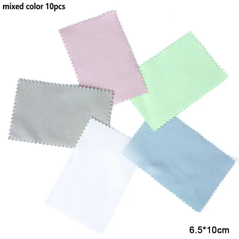 10-50pcs Silver Polishing Cloths Jewelry Cleaning Cloth Soft Clean Wipes Non Toxic Tarnish Remover for Jewelry Coins Watcch