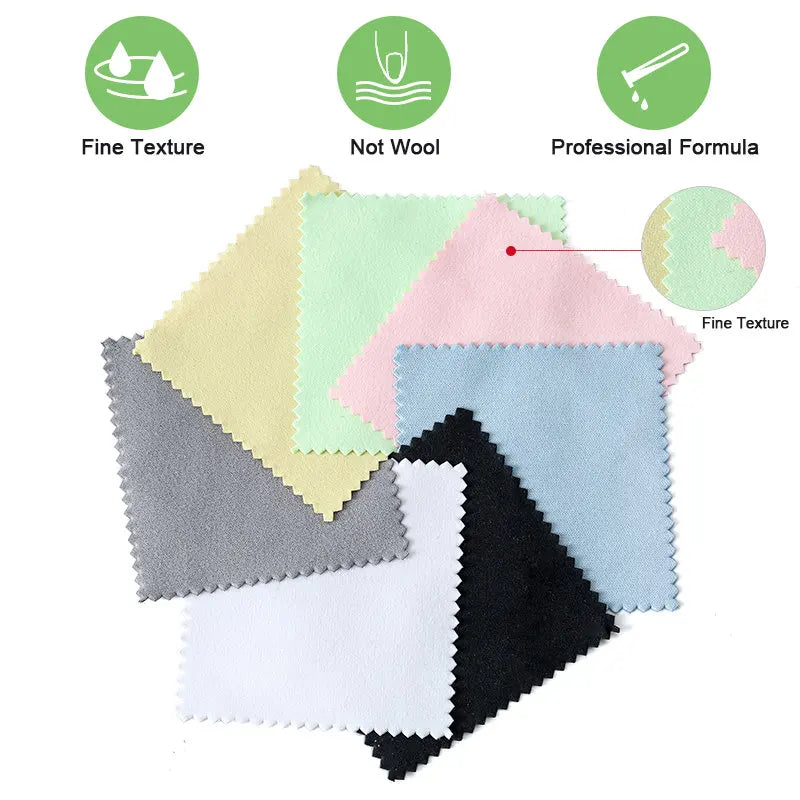 10-50pcs Silver Polishing Cloths Jewelry Cleaning Cloth Soft Clean Wipes Non Toxic Tarnish Remover for Jewelry Coins Watcch