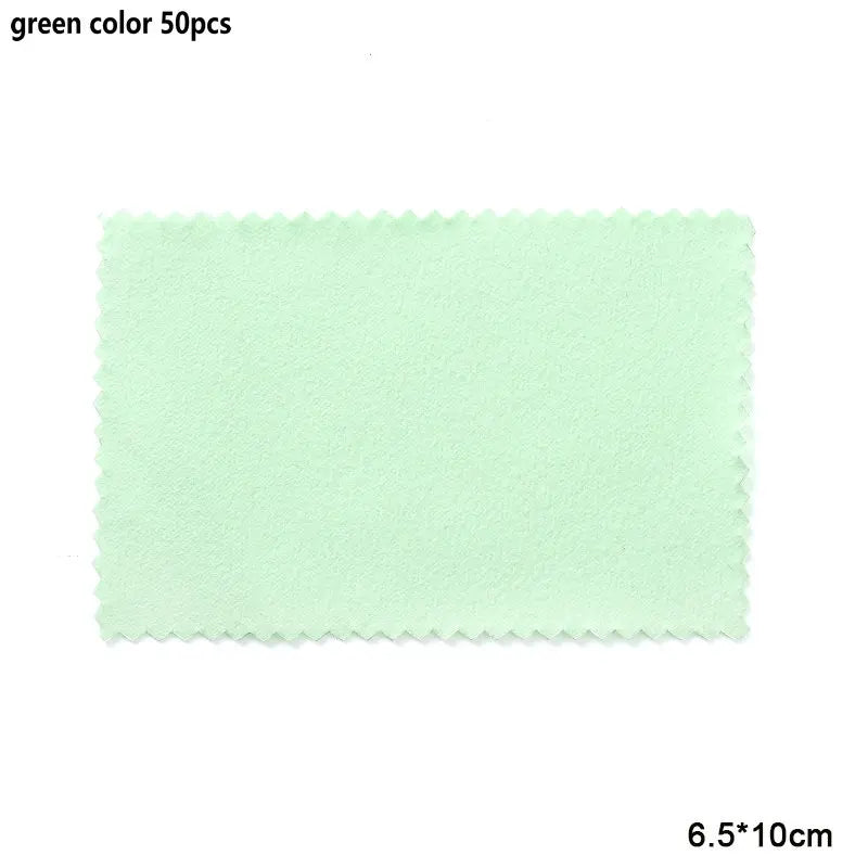10-50pcs Silver Polishing Cloths Jewelry Cleaning Cloth Soft Clean Wipes Non Toxic Tarnish Remover for Jewelry Coins Watcch