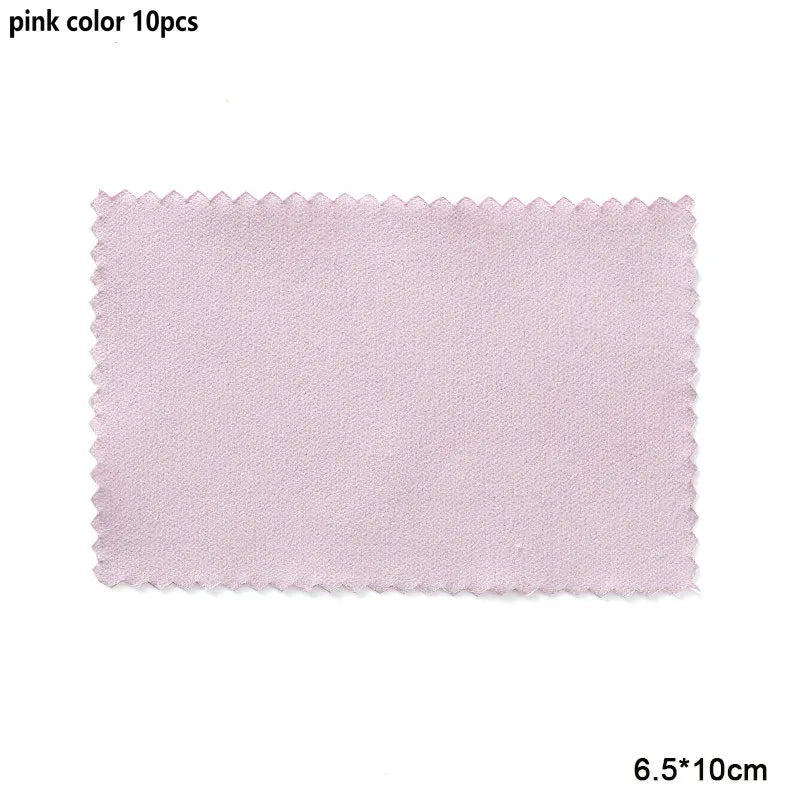 10-50pcs Silver Polishing Cloths Jewelry Cleaning Cloth Soft Clean Wipes Non Toxic Tarnish Remover for Jewelry Coins Watcch