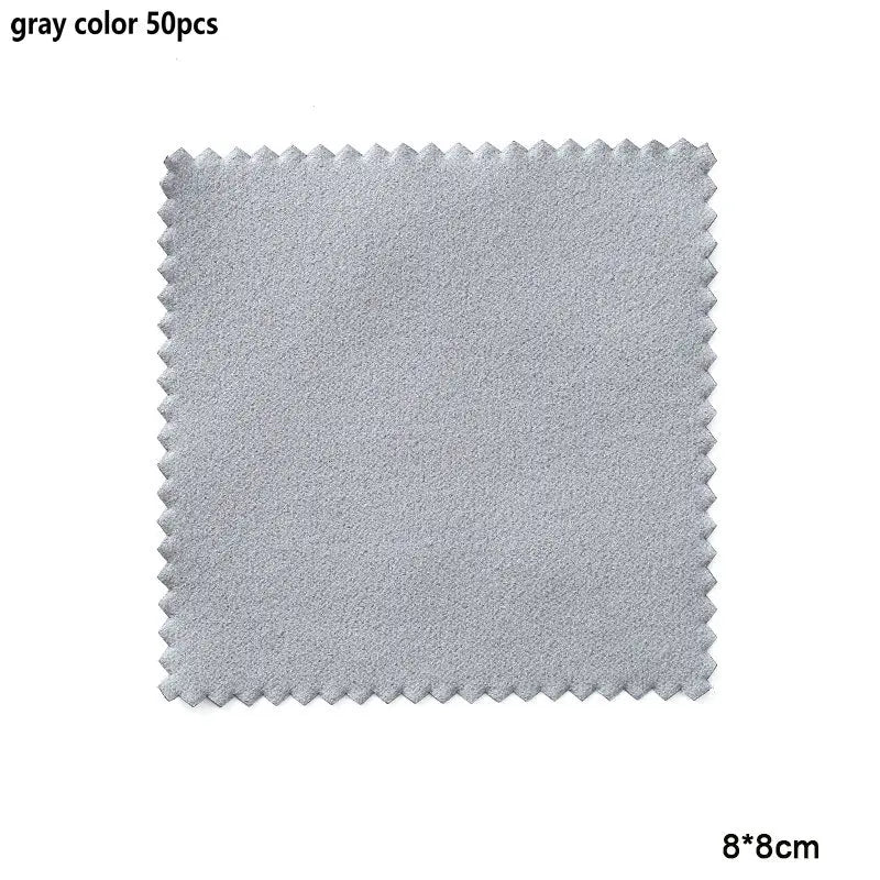 10-50pcs Silver Polishing Cloths Jewelry Cleaning Cloth Soft Clean Wipes Non Toxic Tarnish Remover for Jewelry Coins Watcch