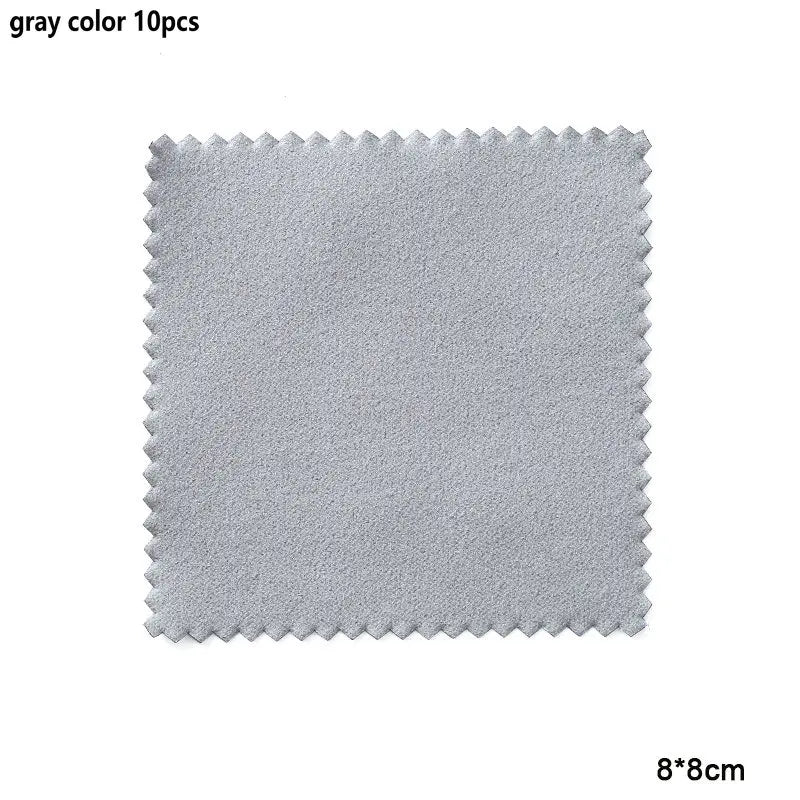 10-50pcs Silver Polishing Cloths Jewelry Cleaning Cloth Soft Clean Wipes Non Toxic Tarnish Remover for Jewelry Coins Watcch