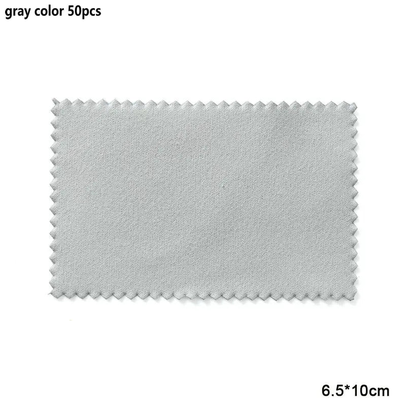 10-50pcs Silver Polishing Cloths Jewelry Cleaning Cloth Soft Clean Wipes Non Toxic Tarnish Remover for Jewelry Coins Watcch
