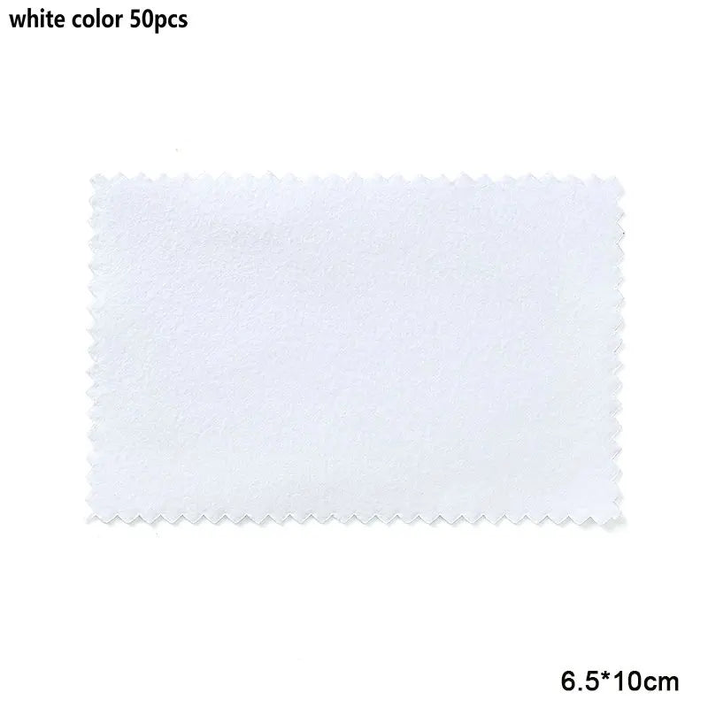10-50pcs Silver Polishing Cloths Jewelry Cleaning Cloth Soft Clean Wipes Non Toxic Tarnish Remover for Jewelry Coins Watcch