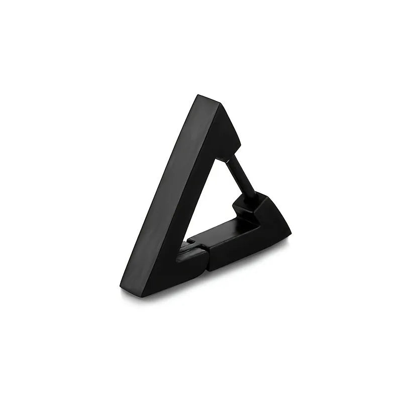 1 Pairs Punk Triangle Earrings - Unisex, Hypoallergenic Stainless Steel for Modern Style & Durability