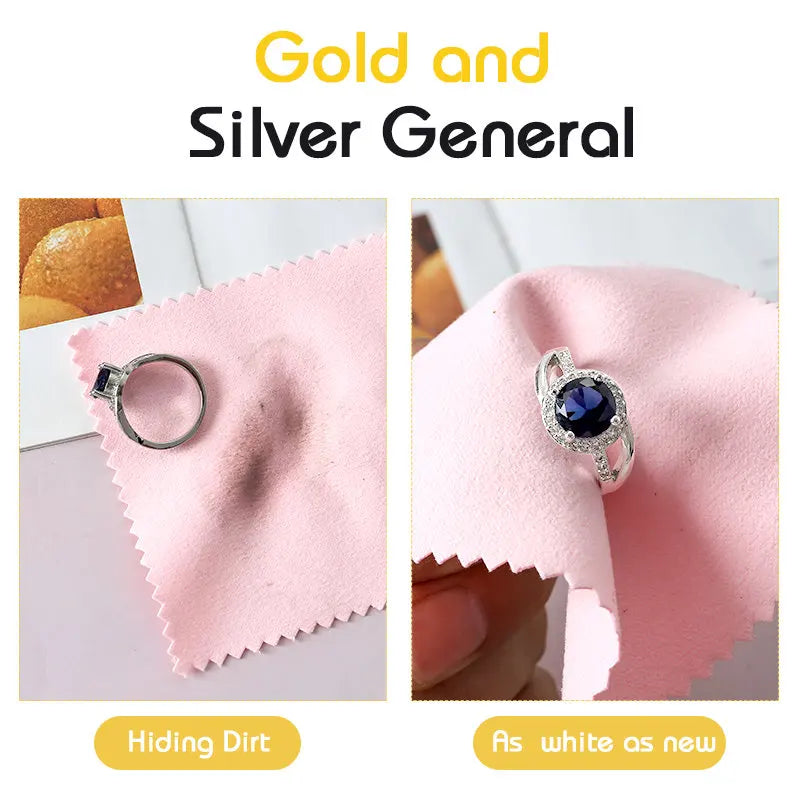 10-50pcs Silver Polishing Cloths Jewelry Cleaning Cloth Soft Clean Wipes Non Toxic Tarnish Remover for Jewelry Coins Watcch