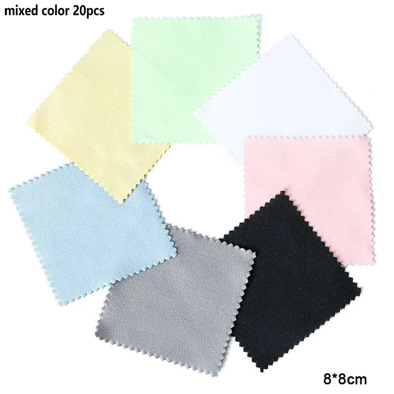 10-50pcs Silver Polishing Cloths Jewelry Cleaning Cloth Soft Clean Wipes Non Toxic Tarnish Remover for Jewelry Coins Watcch
