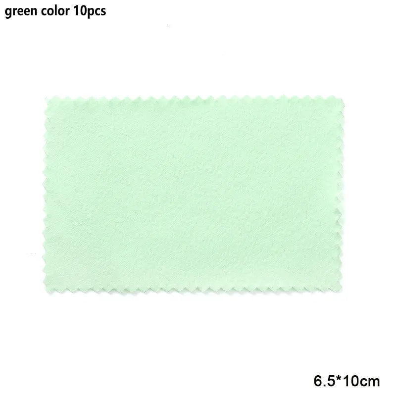 10-50pcs Silver Polishing Cloths Jewelry Cleaning Cloth Soft Clean Wipes Non Toxic Tarnish Remover for Jewelry Coins Watcch