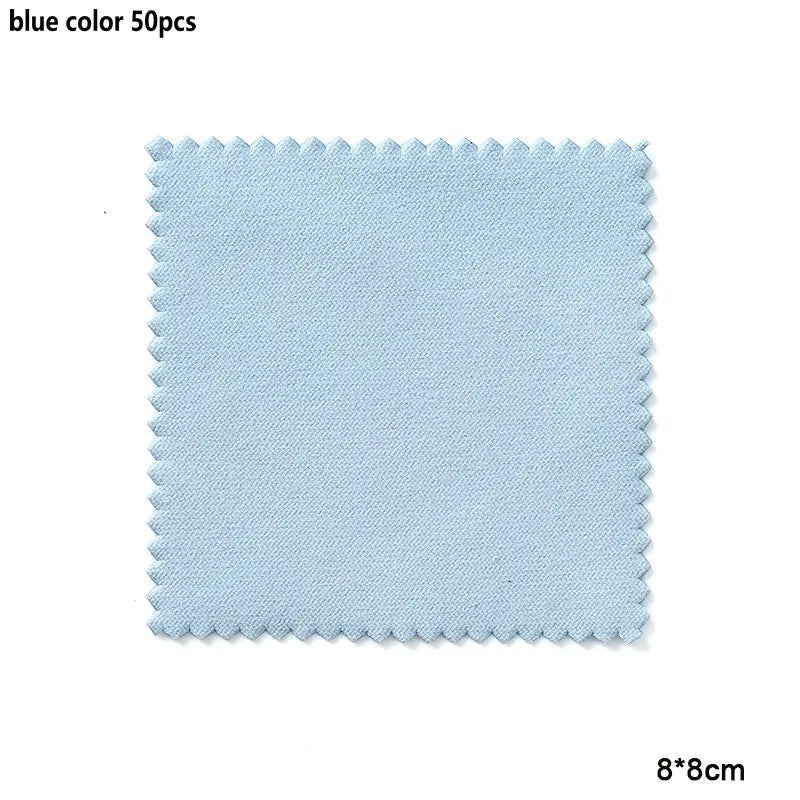 10-50pcs Silver Polishing Cloths Jewelry Cleaning Cloth Soft Clean Wipes Non Toxic Tarnish Remover for Jewelry Coins Watcch