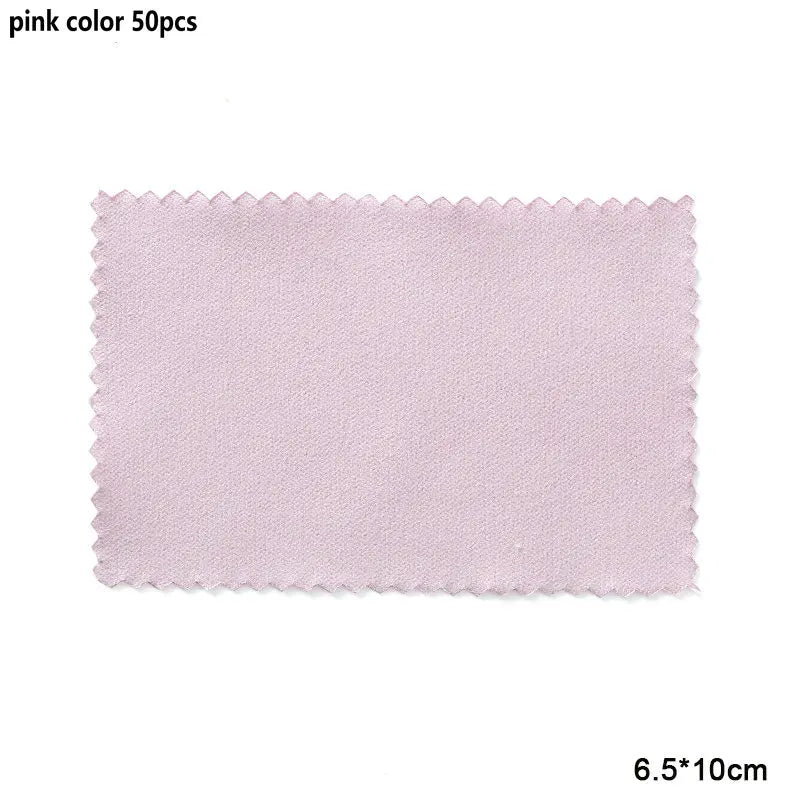 10-50pcs Silver Polishing Cloths Jewelry Cleaning Cloth Soft Clean Wipes Non Toxic Tarnish Remover for Jewelry Coins Watcch