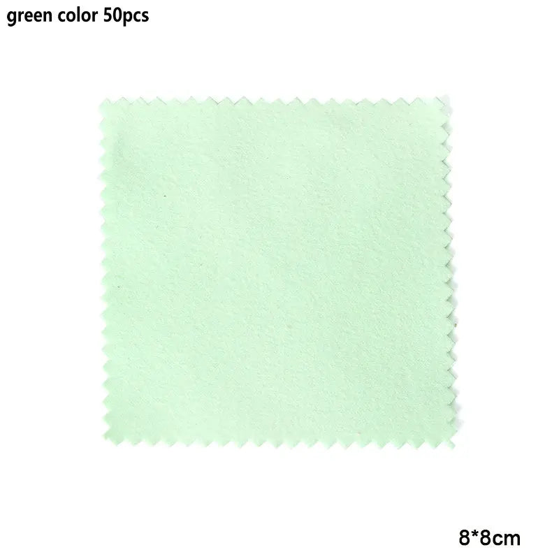 10-50pcs Silver Polishing Cloths Jewelry Cleaning Cloth Soft Clean Wipes Non Toxic Tarnish Remover for Jewelry Coins Watcch