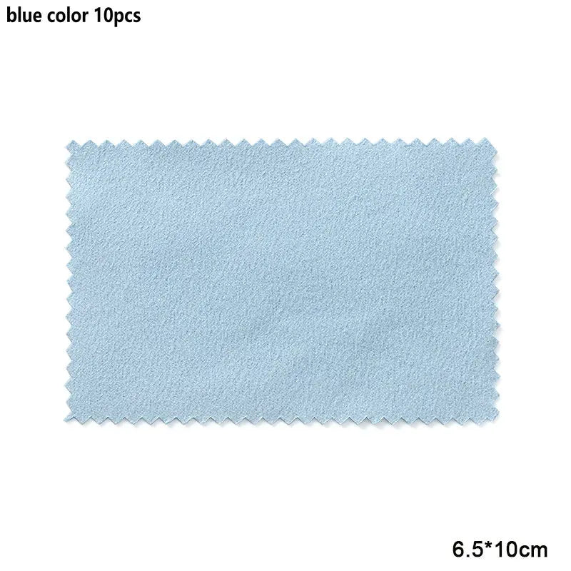 10-50pcs Silver Polishing Cloths Jewelry Cleaning Cloth Soft Clean Wipes Non Toxic Tarnish Remover for Jewelry Coins Watcch