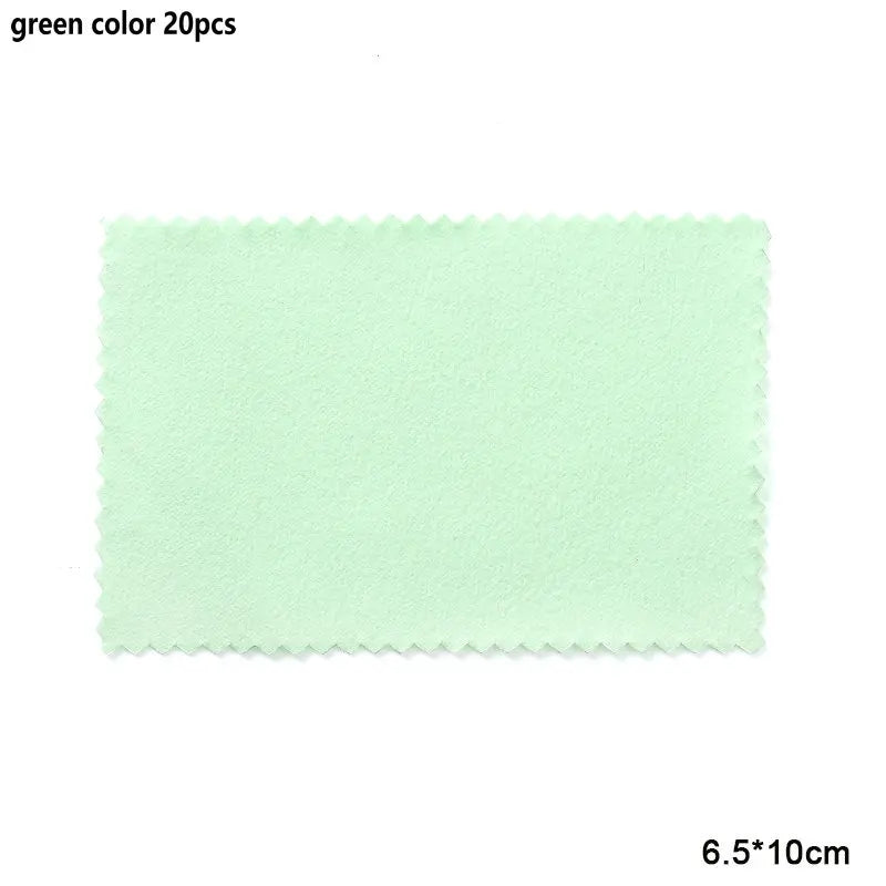 10-50pcs Silver Polishing Cloths Jewelry Cleaning Cloth Soft Clean Wipes Non Toxic Tarnish Remover for Jewelry Coins Watcch