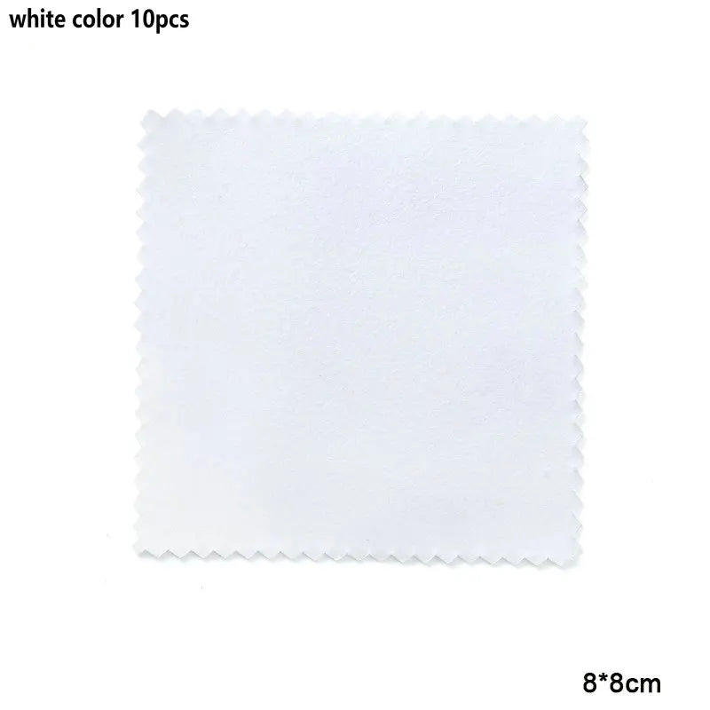 10-50pcs Silver Polishing Cloths Jewelry Cleaning Cloth Soft Clean Wipes Non Toxic Tarnish Remover for Jewelry Coins Watcch