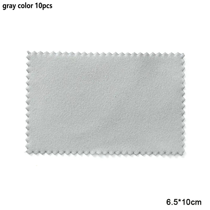 10-50pcs Silver Polishing Cloths Jewelry Cleaning Cloth Soft Clean Wipes Non Toxic Tarnish Remover for Jewelry Coins Watcch