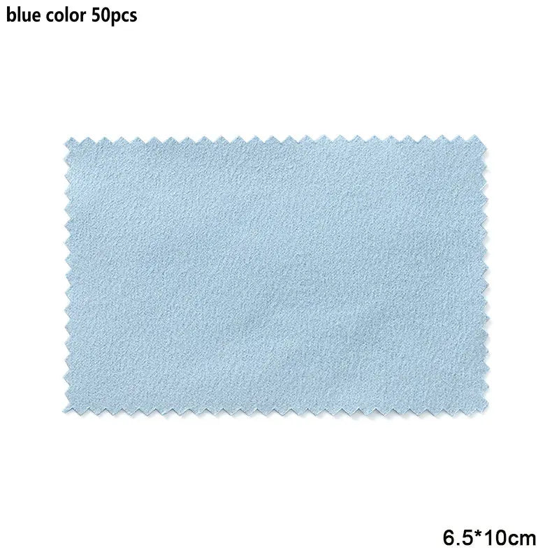 10-50pcs Silver Polishing Cloths Jewelry Cleaning Cloth Soft Clean Wipes Non Toxic Tarnish Remover for Jewelry Coins Watcch
